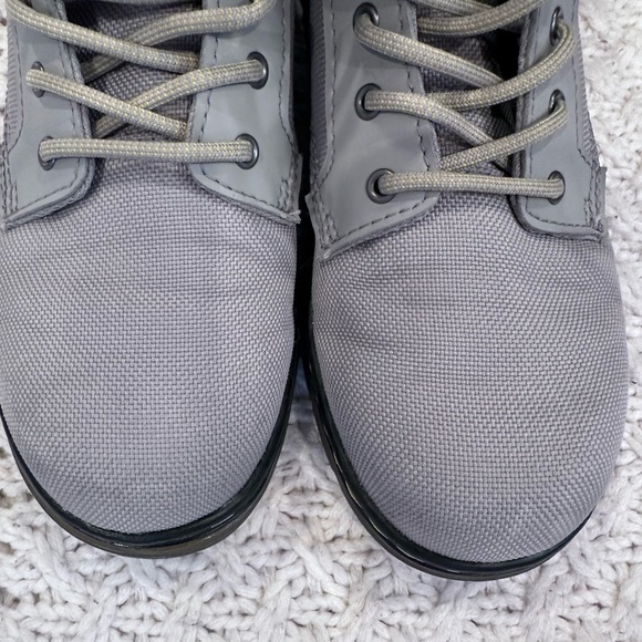 DR MARTENS KIDS UNISEX MENS 4 Ladies 5 Gray High-Top Boots - Picture 10 of 11